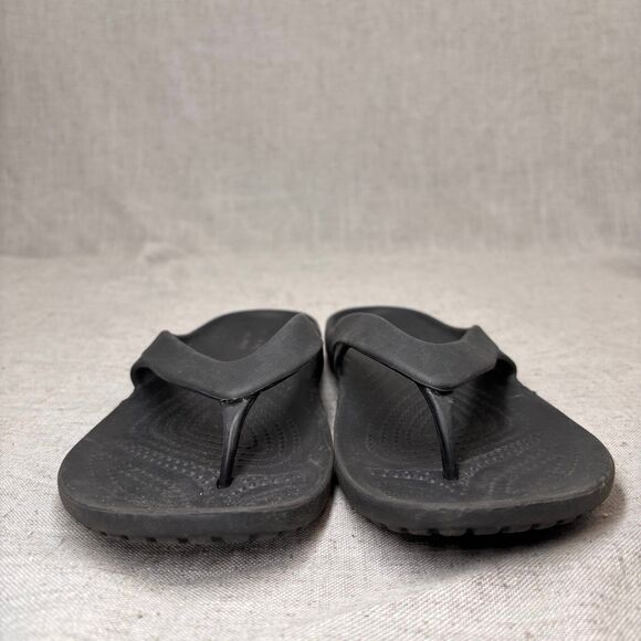 CROCS Kadee II Flip Flop Slides Sandal Black Women's Size 8 - Picture 3 of 10